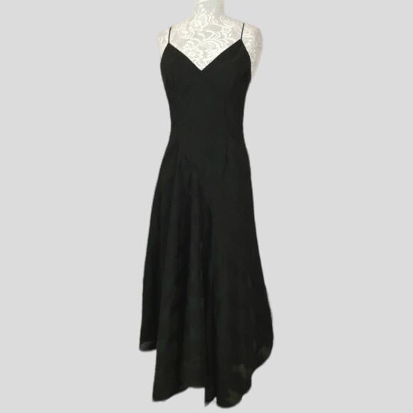 Keepsake the Label Unbroken Midi Dress Black Women Small NWT Handkerchief Hem - Picture 3 of 12